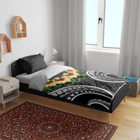 Black Tonga Ngatu Kahoa Lei Bedding Set