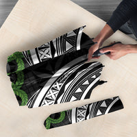 Black Tonga Ngatu Kahoa Lei Umbrella LT14 - Polynesian Pride