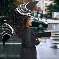 Black Tonga Ngatu Kahoa Lei Umbrella LT14 - Polynesian Pride