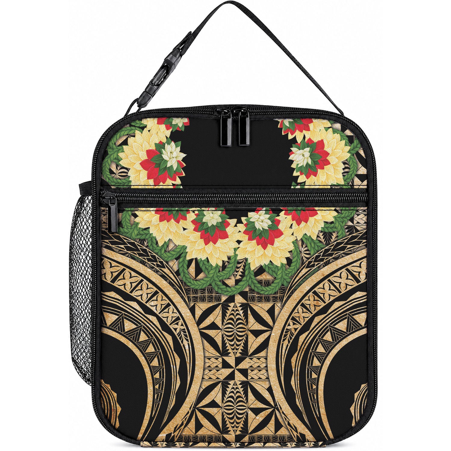 Grunge Gold Tonga Ngatu Kahoa Lei Lunch Bag