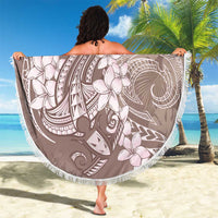 Polynesia Hammerhead Shark Tattoo With Plumeria Lei Beach Blanket
