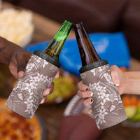 Polynesia Hammerhead Shark Tattoo With Plumeria Lei 4 in 1 Can Cooler Tumbler