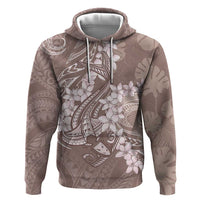 Polynesia Hammerhead Shark Tattoo With Plumeria Lei Hoodie