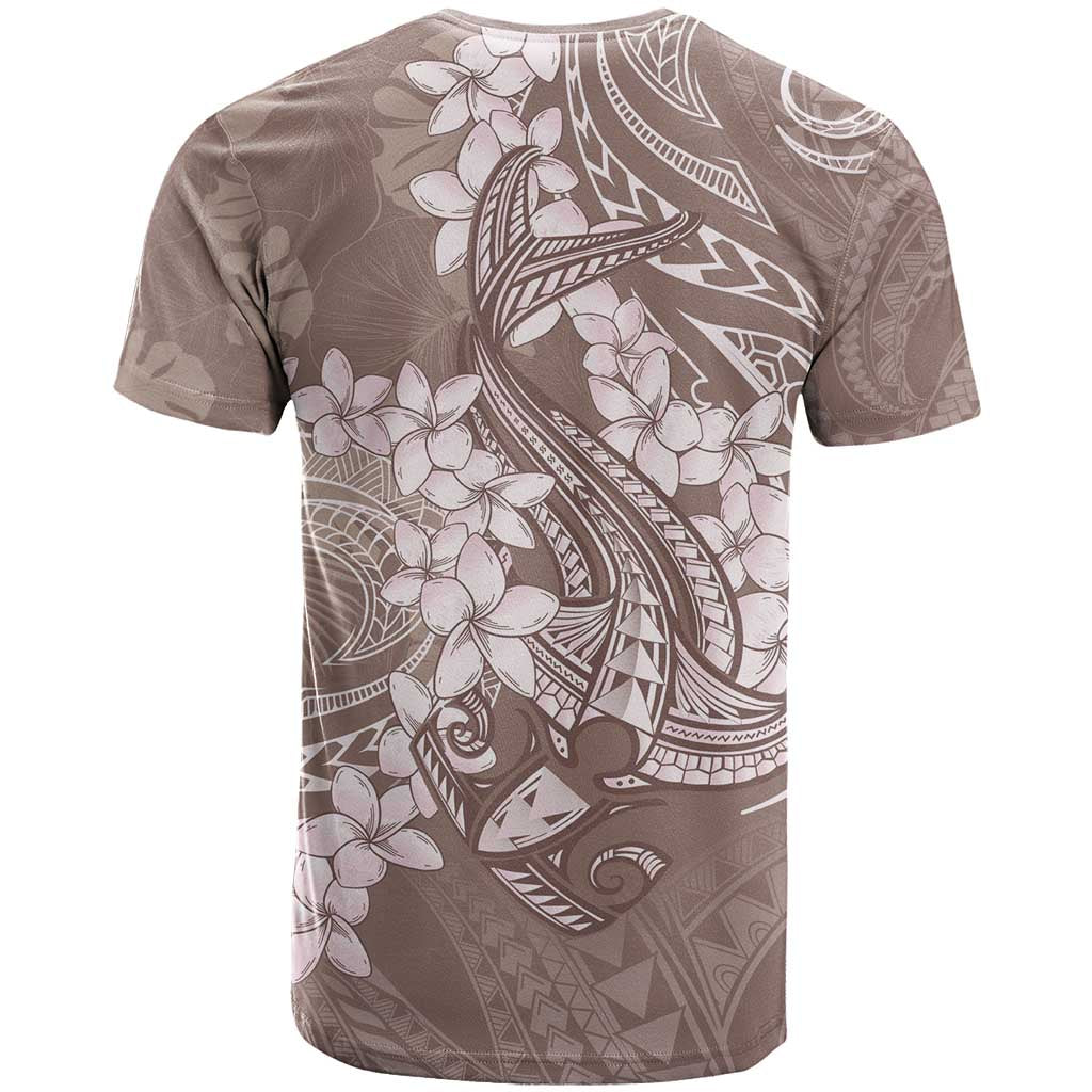 Polynesia Hammerhead Shark Tattoo With Plumeria Lei T Shirt