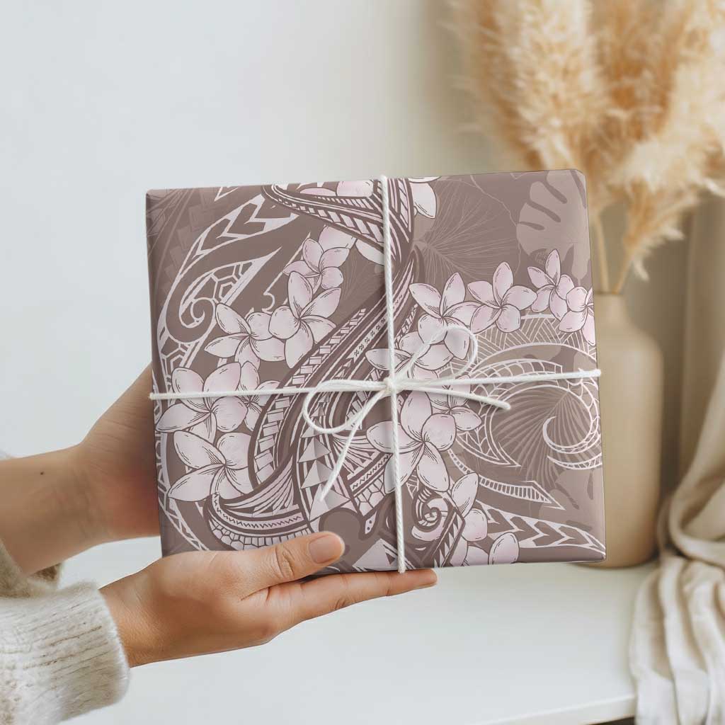 Polynesia Hammerhead Shark Tattoo With Plumeria Lei Wrapping Paper - Polynesian Pride