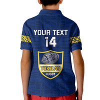 Personalised Tokelau Rugby Kid Polo Shirt Pacific Polynesian Pattern LT14 - Polynesian Pride