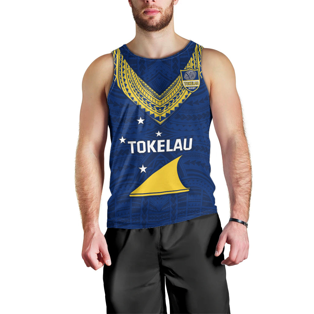 Personalised Tokelau Rugby Men Tank Top Pacific Polynesian Pattern LT14 - Polynesian Pride