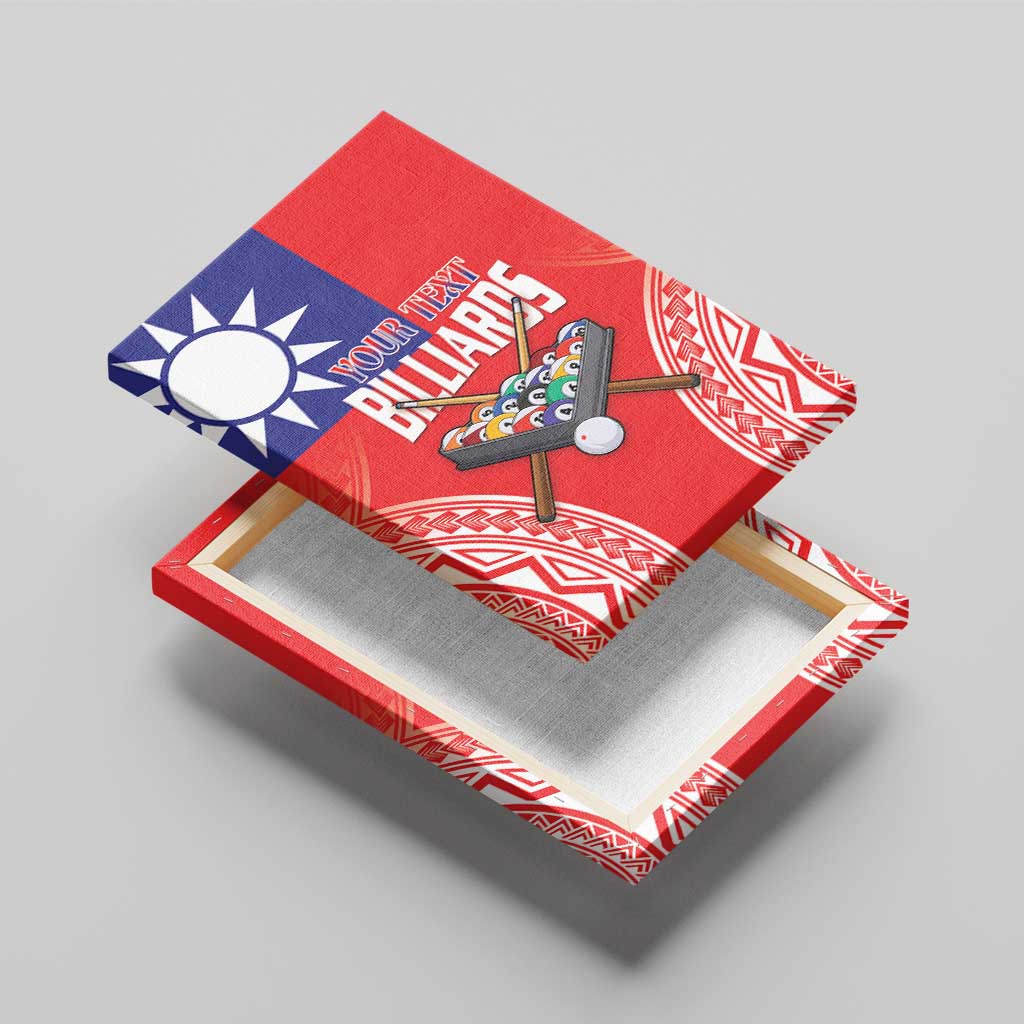 Personalised Taiwan Billiards Canvas Wall Art Eight-ball Pool Polynesia Tattoo - Polynesian Pride