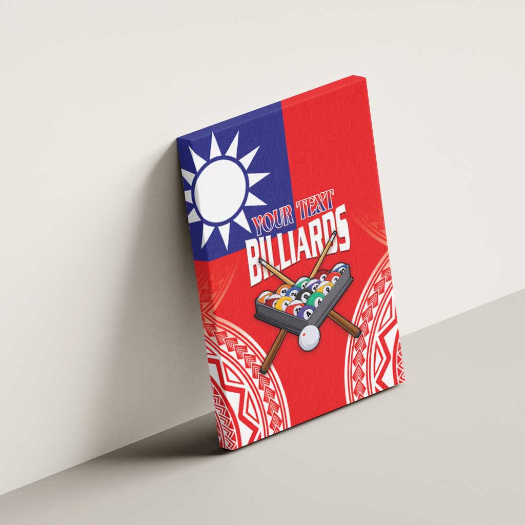Personalised Taiwan Billiards Canvas Wall Art Eight-ball Pool Polynesia Tattoo - Polynesian Pride