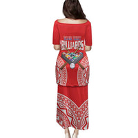 Personalised Taiwan Billiards Family Matching Puletasi and Hawaiian Shirt Eight-ball Pool Polynesia Tattoo - Polynesian Pride