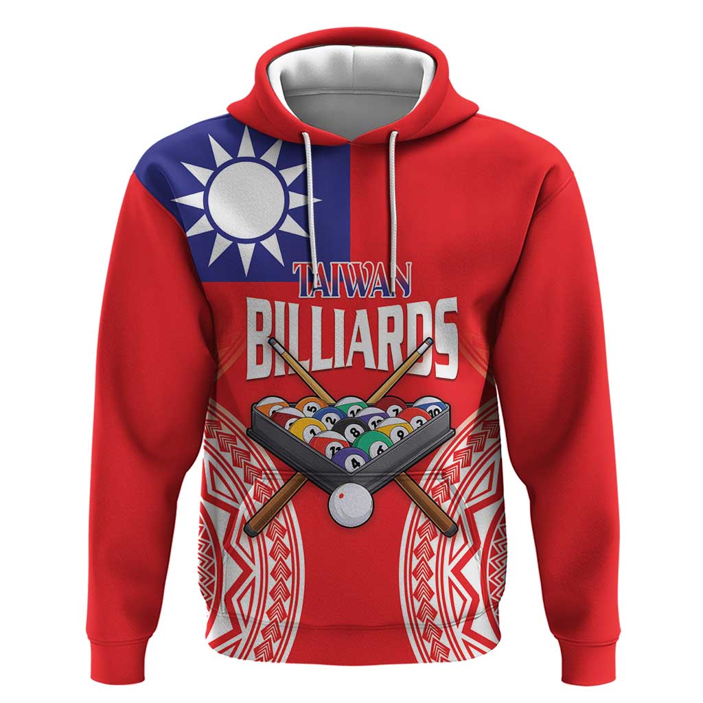 Personalised Taiwan Billiards Hoodie Eight-ball Pool Polynesia Tattoo - Polynesian Pride