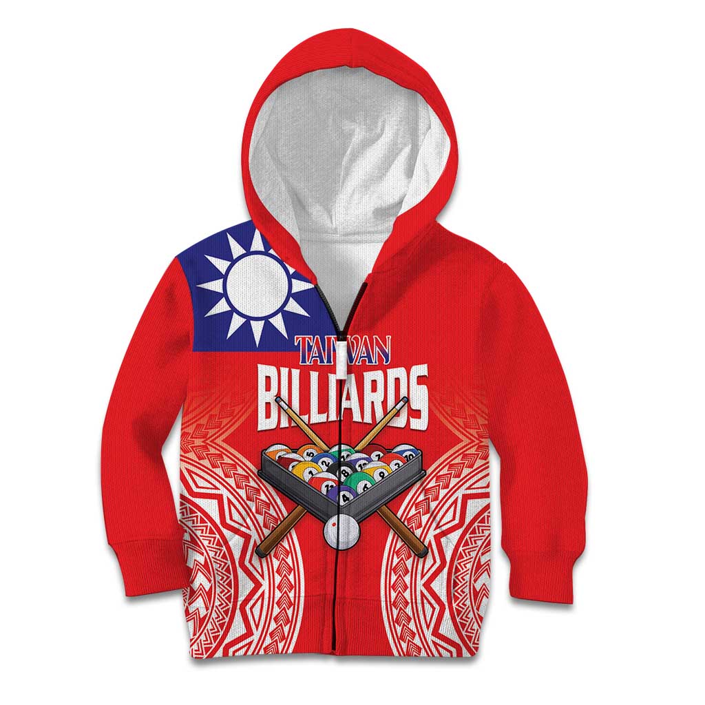 Personalised Taiwan Billiards Kid Hoodie Eight-ball Pool Polynesia Tattoo - Polynesian Pride