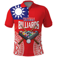 Personalised Taiwan Billiards Polo Shirt Eight-ball Pool Polynesia Tattoo - Polynesian Pride