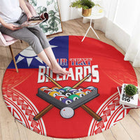 Personalised Taiwan Billiards Round Carpet Eight-ball Pool Polynesia Tattoo - Polynesian Pride