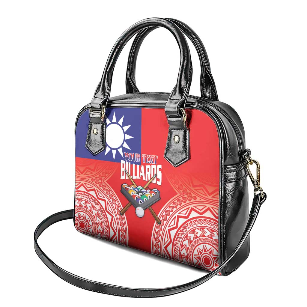 Personalised Taiwan Billiards Shoulder Handbag Eight-ball Pool Polynesia Tattoo - Polynesian Pride