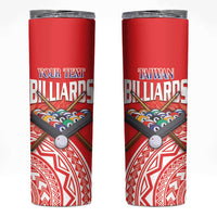 Personalised Taiwan Billiards Skinny Tumbler Eight-ball Pool Polynesia Tattoo - Polynesian Pride