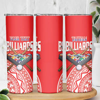 Personalised Taiwan Billiards Skinny Tumbler Eight-ball Pool Polynesia Tattoo - Polynesian Pride