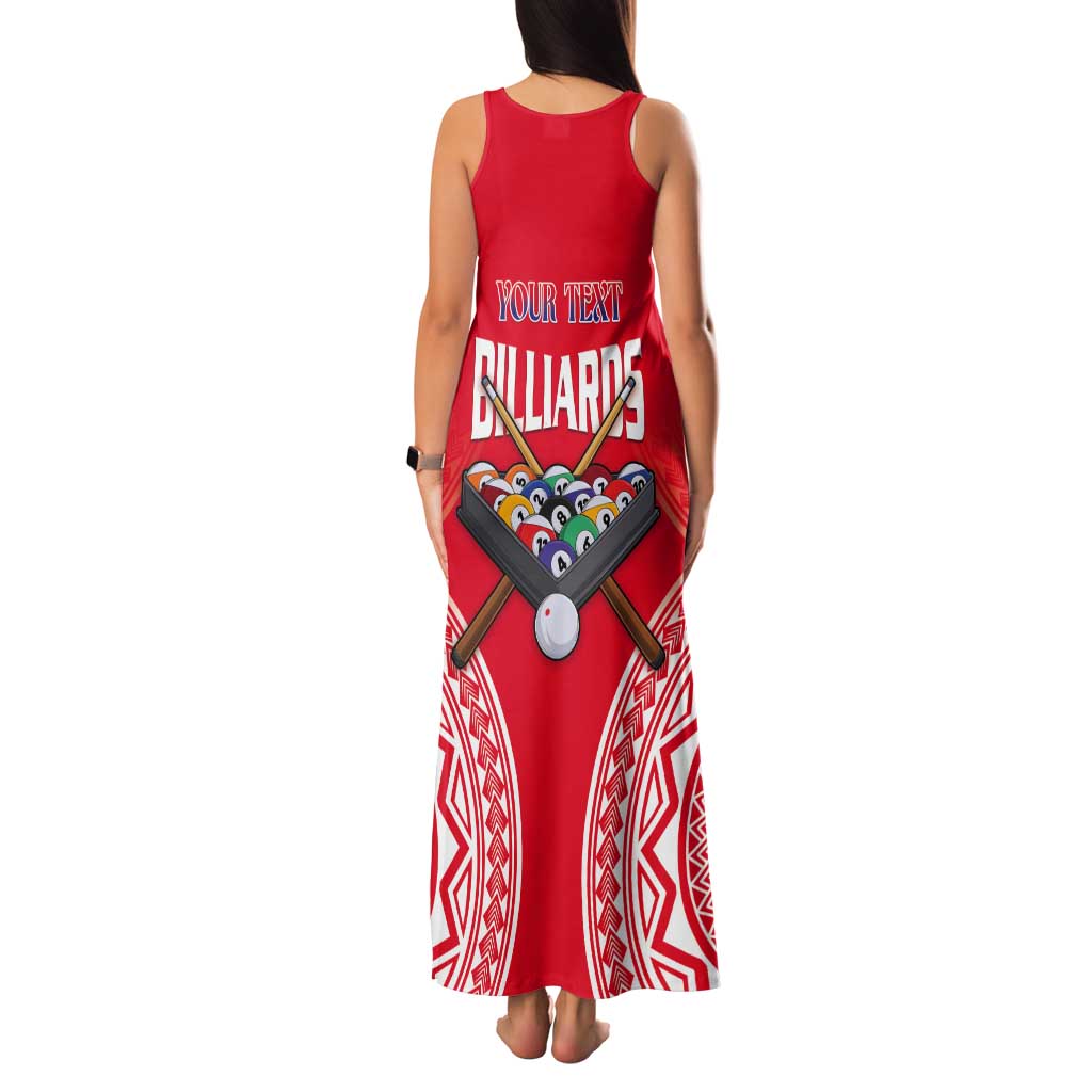 Personalised Taiwan Billiards Tank Maxi Dress Eight-ball Pool Polynesia Tattoo - Polynesian Pride
