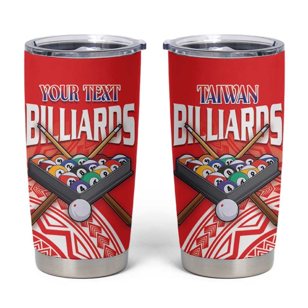 Personalised Taiwan Billiards Tumbler Cup Eight-ball Pool Polynesia Tattoo - Polynesian Pride