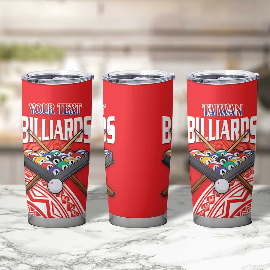 Personalised Taiwan Billiards Tumbler Cup Eight-ball Pool Polynesia Tattoo - Polynesian Pride