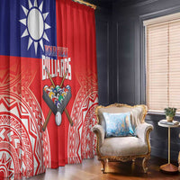 Personalised Taiwan Billiards Window Curtain Eight-ball Pool Polynesia Tattoo - Polynesian Pride