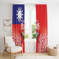 Personalised Taiwan Billiards Window Curtain Eight-ball Pool Polynesia Tattoo - Polynesian Pride