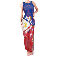 Personalised Philippines Billiards Family Matching Tank Maxi Dress and Hawaiian Shirt Cue With Balls Flag Style - Polynesian Pride