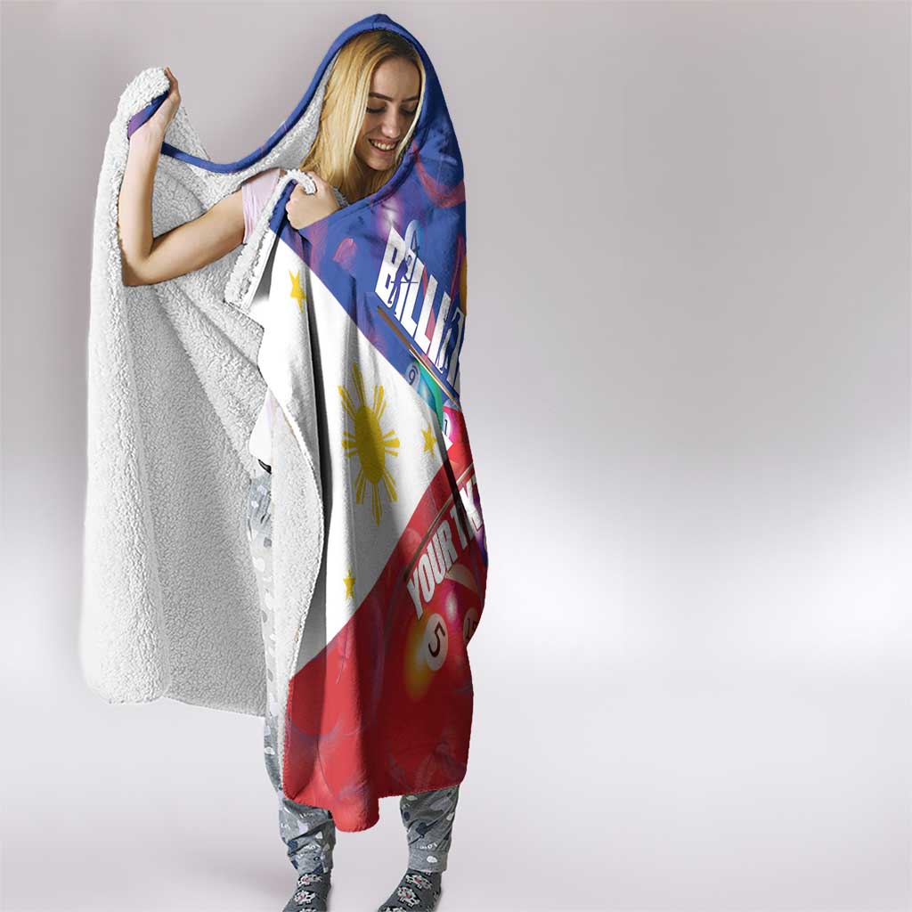 Personalised Philippines Billiards Hooded Blanket Cue With Balls Flag Style - Polynesian Pride