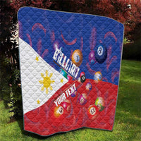 Personalised Philippines Billiards Quilt Cue With Balls Flag Style - Polynesian Pride