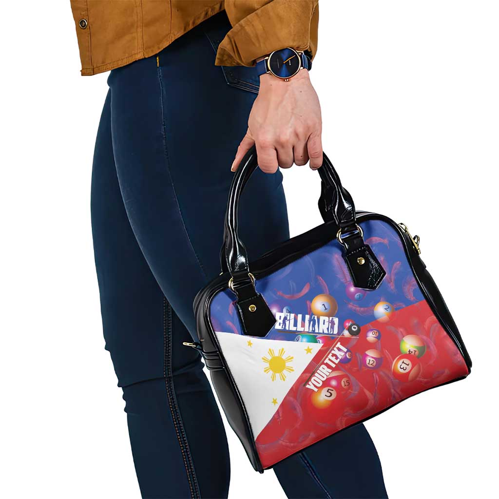 Personalised Philippines Billiards Shoulder Handbag Cue With Balls Flag Style - Polynesian Pride