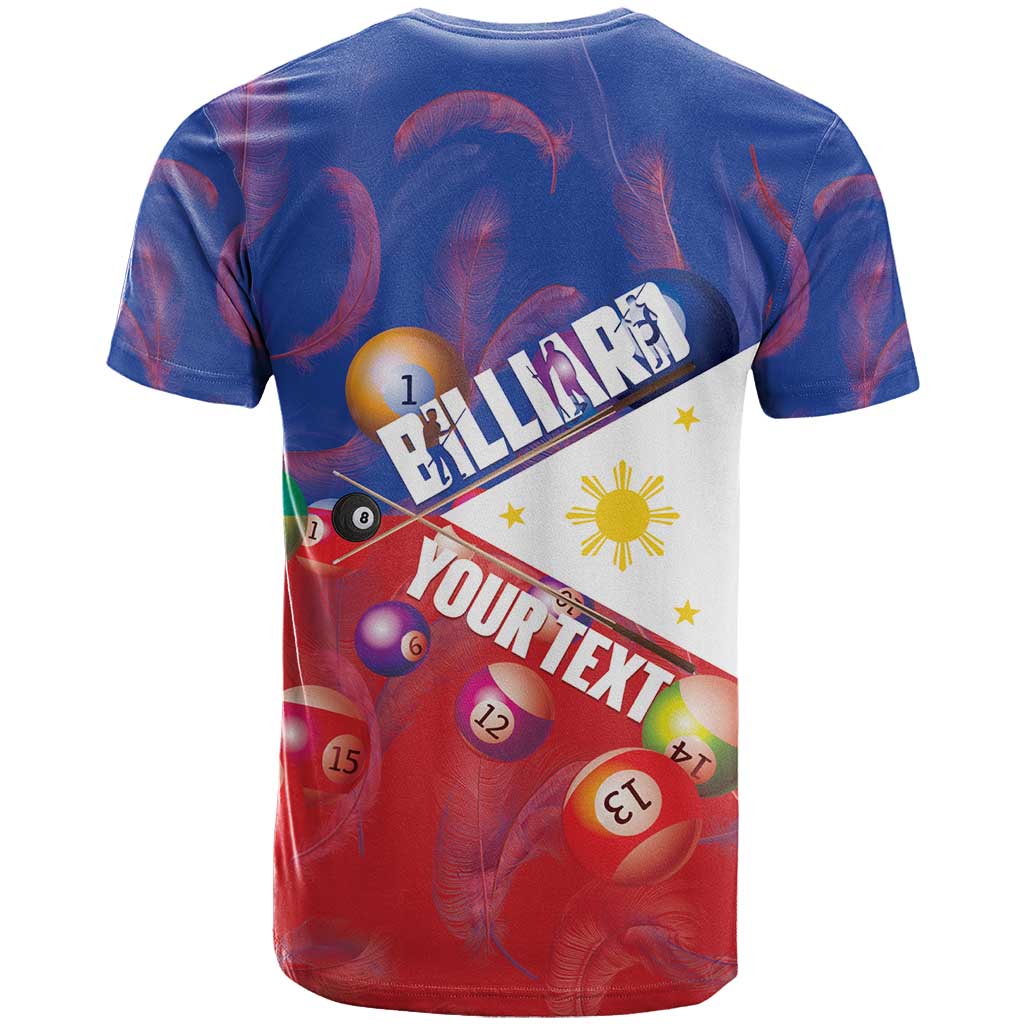 Personalised Philippines Billiards T Shirt Cue With Balls Flag Style - Polynesian Pride