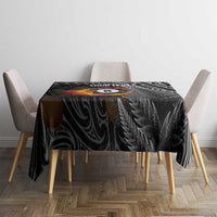 Personalised New Zealand Billiards Tablecloth Maori Fern On Fire 8 Ball - Polynesian Pride