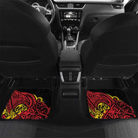 Celebrating 50 Years Papua New Guinea Car Mats Aboriginal Mix Papuan Pattern - Polynesian Pride