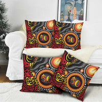 Celebrating 50 Years Papua New Guinea Pillow Cover Aboriginal Mix Papuan Pattern - Polynesian Pride