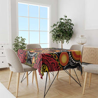 Celebrating 50 Years Papua New Guinea Tablecloth Aboriginal Mix Papuan Pattern - Polynesian Pride