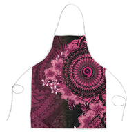 Vanuatu Apron Hibisus Polynesian Pattern Pink - Polynesian Pride