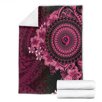 Vanuatu Blanket Hibisus Polynesian Pattern Pink - Polynesian Pride