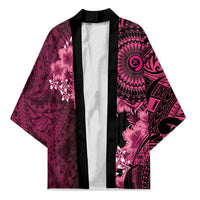 Vanuatu Kimono Hibisus Polynesian Pattern Pink - Polynesian Pride