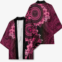 Vanuatu Kimono Hibisus Polynesian Pattern Pink - Polynesian Pride