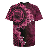 Vanuatu Rugby Jersey Hibisus Polynesian Pattern Pink - Polynesian Pride