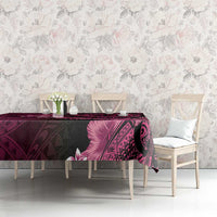 Vanuatu Tablecloth Hibisus Polynesian Pattern Pink - Polynesian Pride