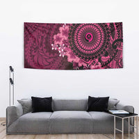 Vanuatu Tapestry Hibisus Polynesian Pattern Pink - Polynesian Pride