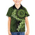 Vanuatu Kid Hawaiian Shirt Hibisus Polynesian Pattern Green - Polynesian Pride