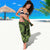 Vanuatu Sarong Hibisus Polynesian Pattern Green - Polynesian Pride