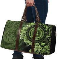 Vanuatu Travel Bag Hibisus Polynesian Pattern Green - Polynesian Pride