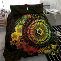 Vanuatu Bedding Set Hibisus Polynesian Pattern Reggae - Polynesian Pride