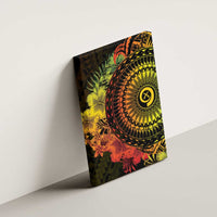 Vanuatu Canvas Wall Art Hibisus Polynesian Pattern Reggae - Polynesian Pride