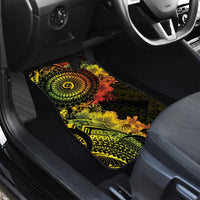 Vanuatu Car Mats Hibisus Polynesian Pattern Reggae - Polynesian Pride