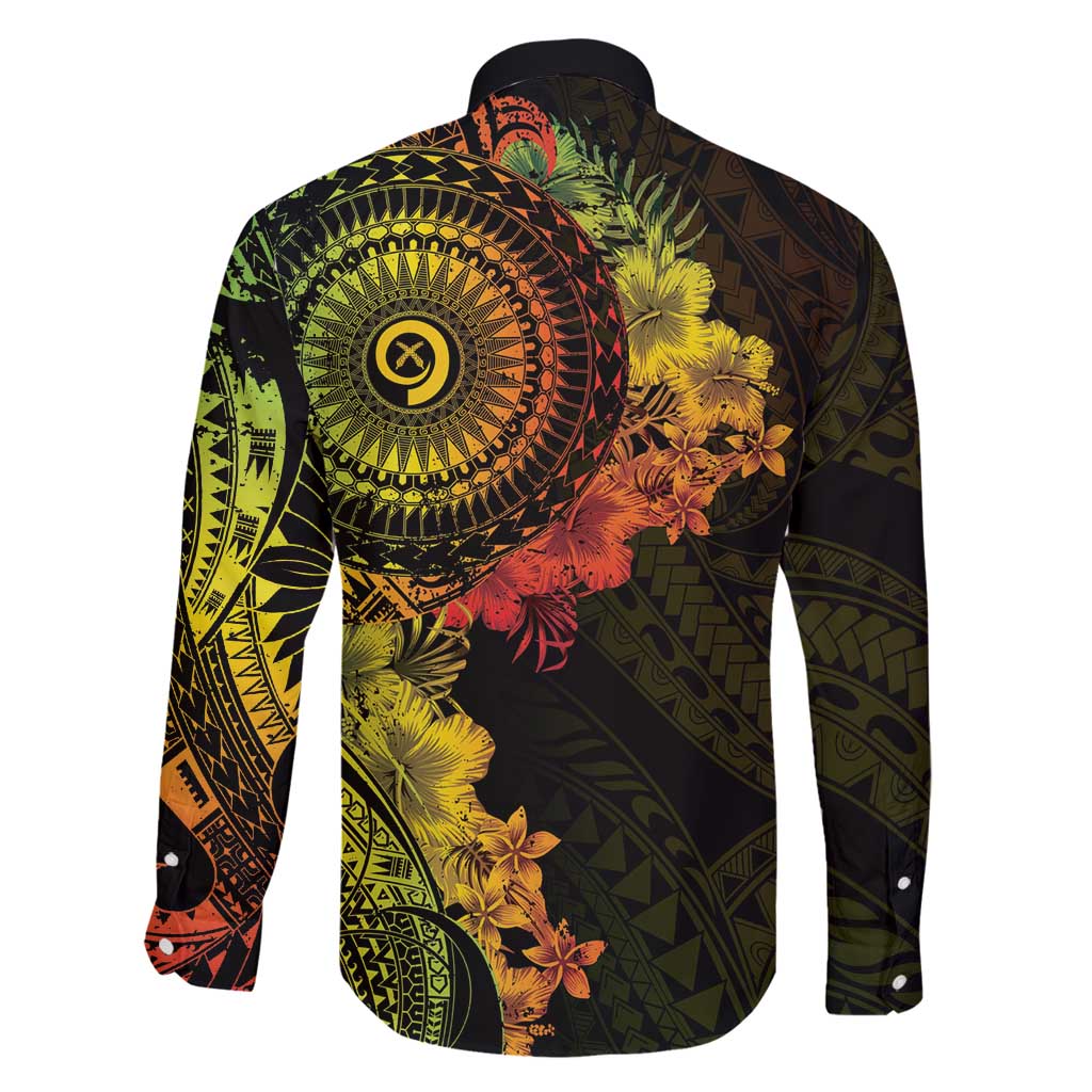 Vanuatu Family Matching Mermaid Dress and Hawaiian Shirt Hibisus Polynesian Pattern Reggae - Polynesian Pride