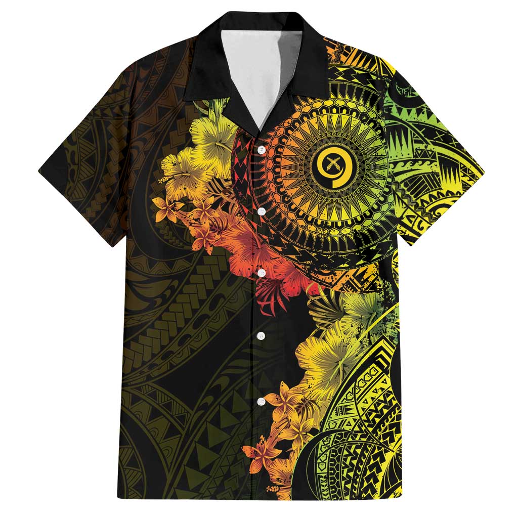 Vanuatu Family Matching Puletasi and Hawaiian Shirt Hibisus Polynesian Pattern Reggae - Polynesian Pride